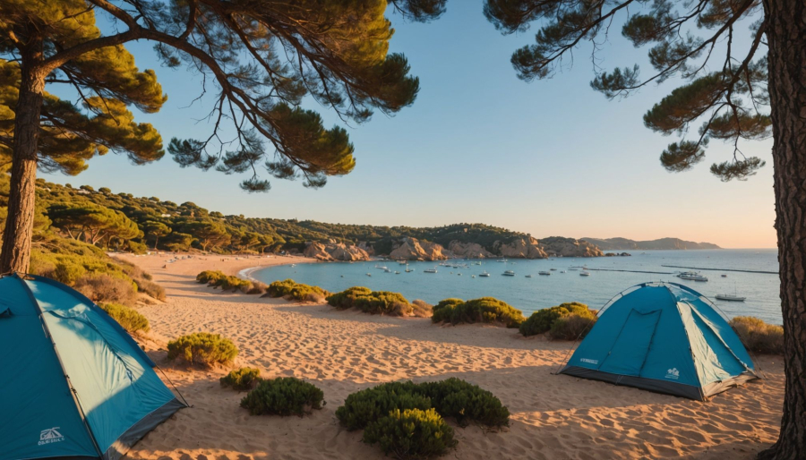 Camping junto al mar en tossa de mar: naturaleza y relax
